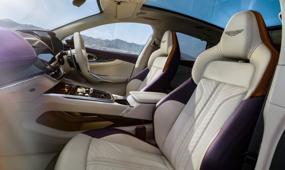 Interior cabin of the Aston Martin DBX GT