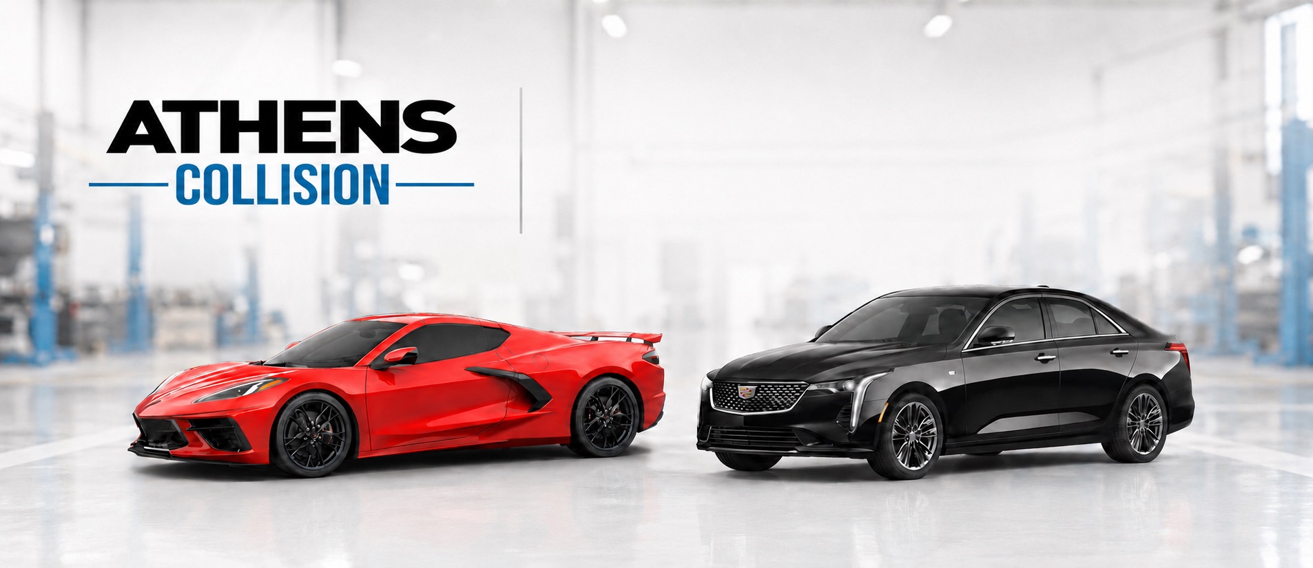 GM certified collision repair facility at Athens Collision Center serving Corvette and Cadillac Blackwing owners