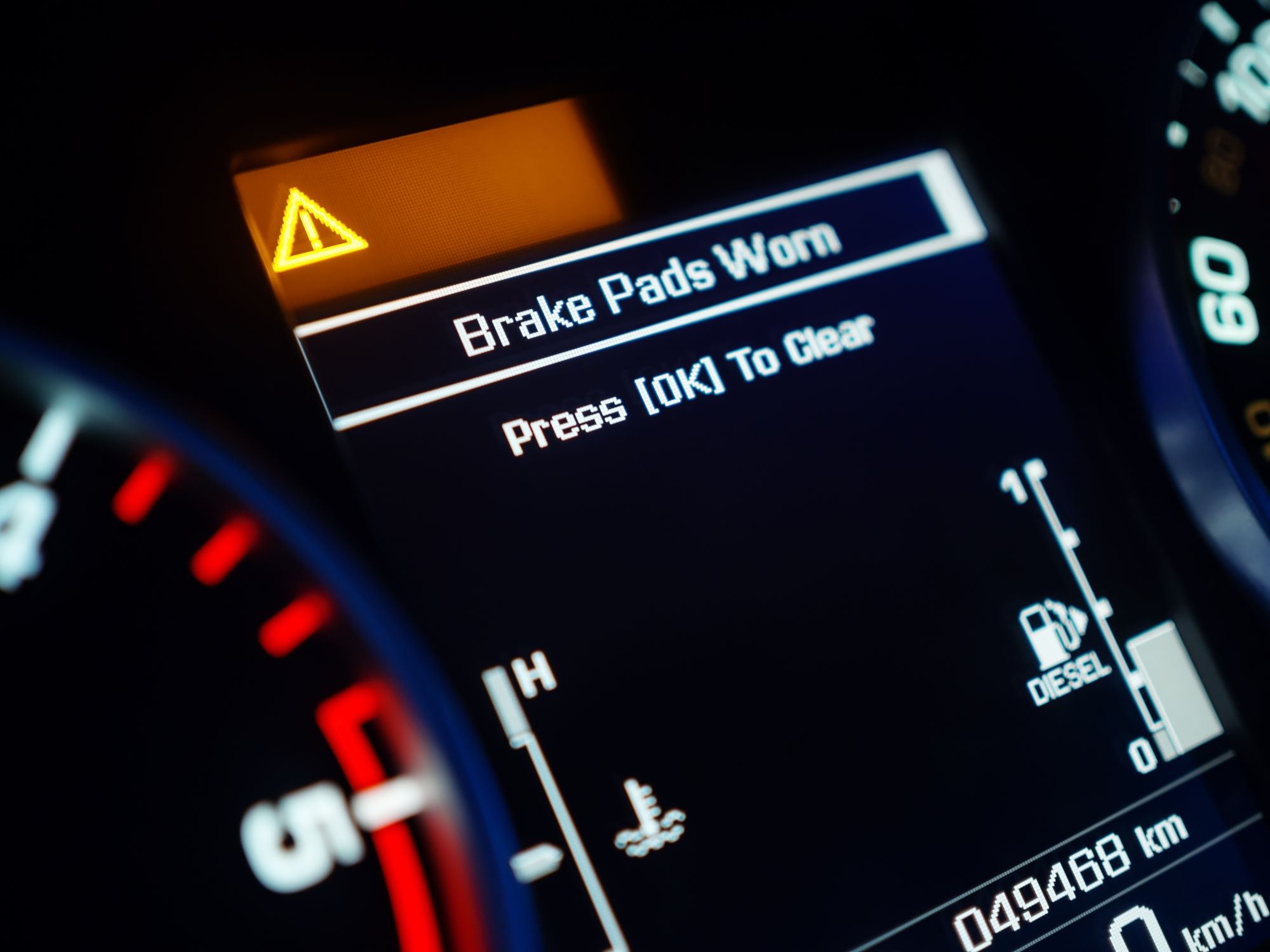 Audi brake pad wear warning light for service at Audi Naples in Naples, FL