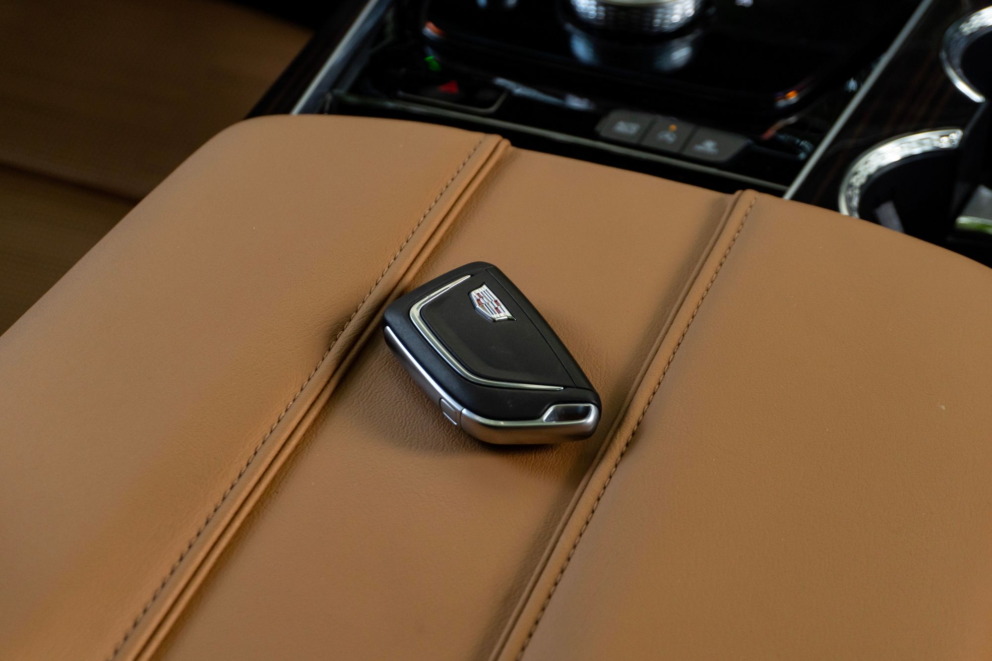 A Cadillac key fob