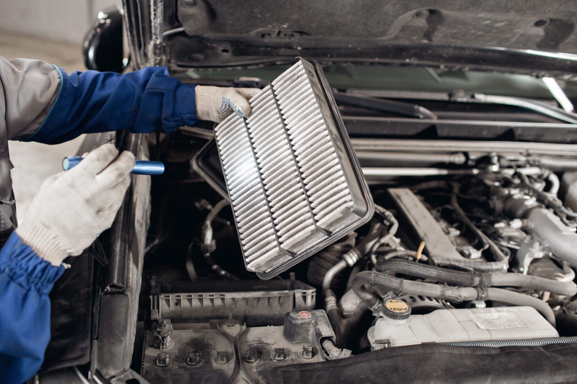 Toyota engine air filter replacement at Toyota of Madisonville Service Center in Madisonville, KY