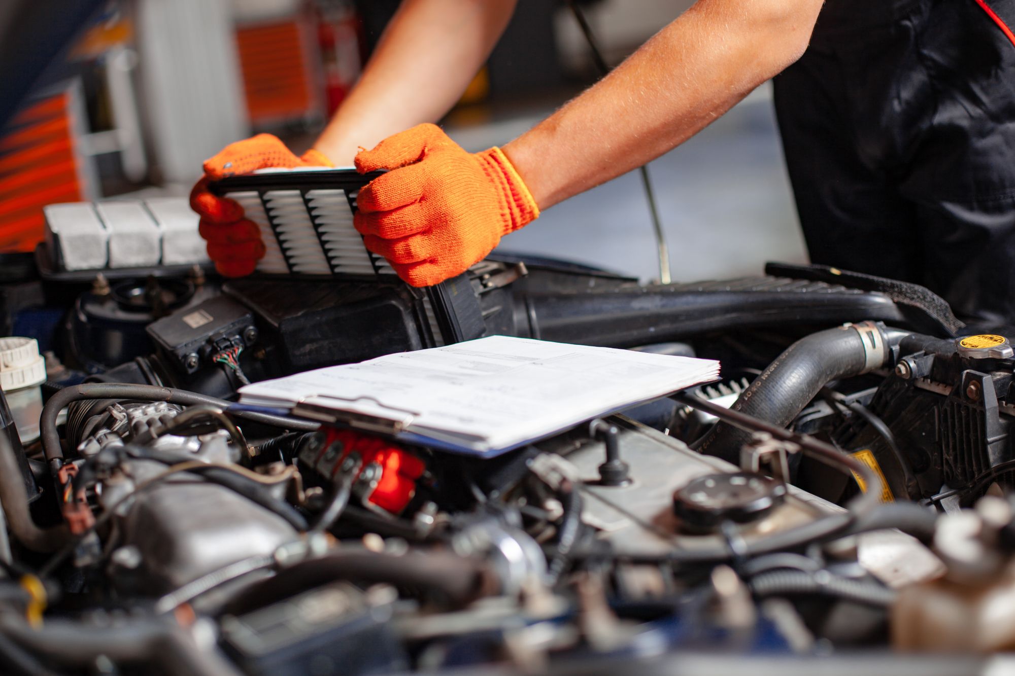 Toyota engine air filter replacement at Toyota of Cool Springs Service Center in Franklin, TN