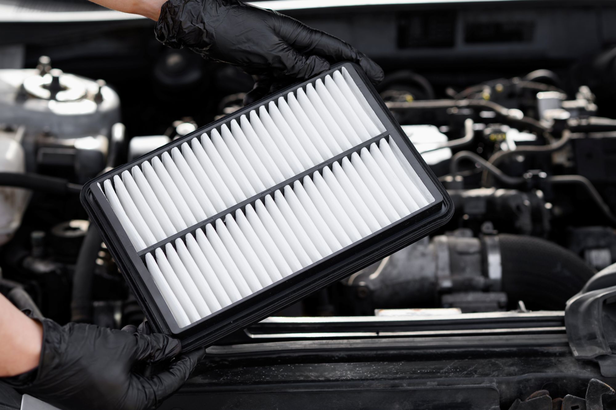 Toyota engine air filter replacement at Toyota Knoxville Service Center in Knoxville, TN