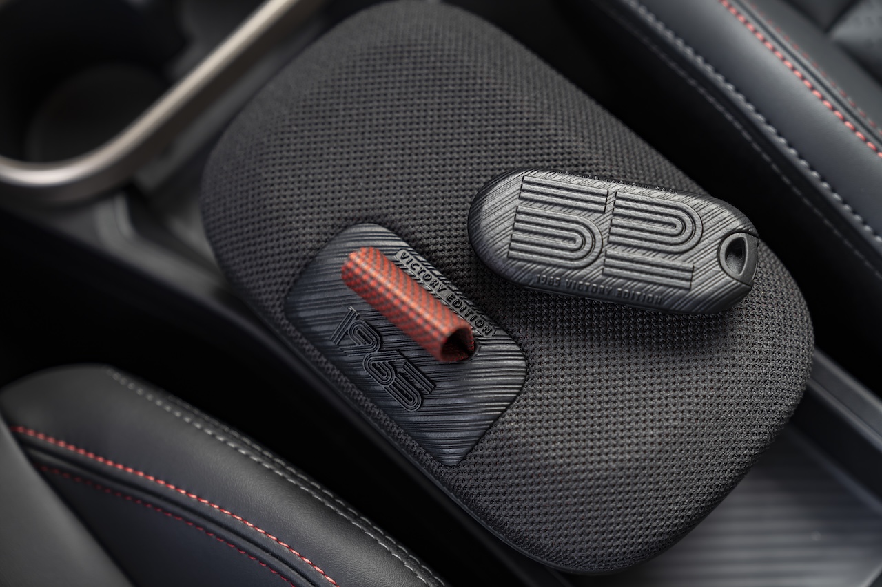 Limited-edition MINI 1965 Victory Edition key fob with rally-inspired design