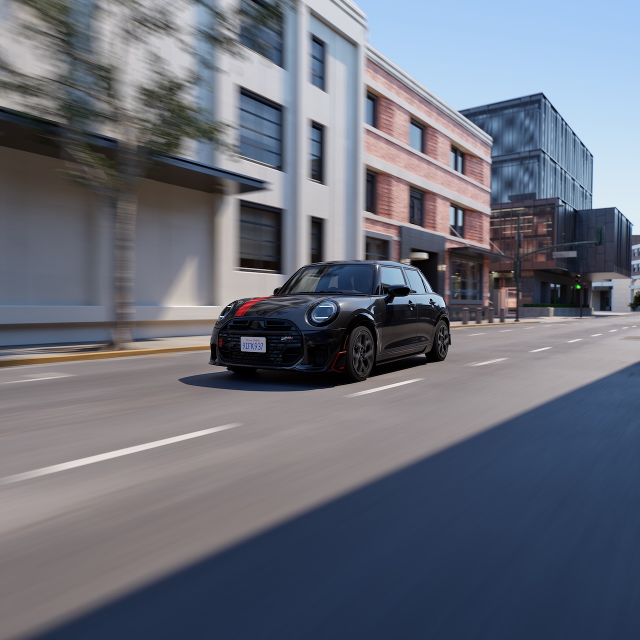 2026 MINI Red Line Edition driving on an open road