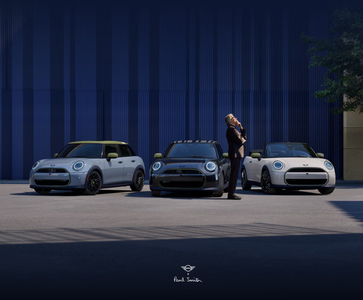 The 2026 MINI Cooper S Paul Smith Edition lineup, available to pre-order at MINI of Freeport in Freeport, NY