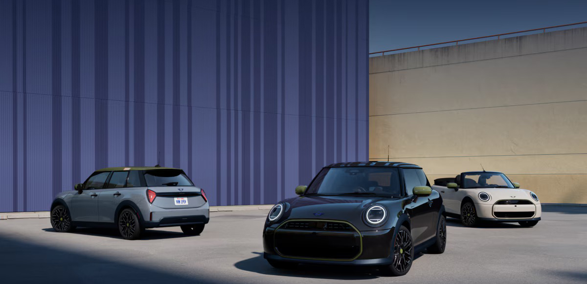 The full 2026 MINI Paul Smith Edition vehicle range featuring the 2 Door, 4 Door, and Convertible Cooper S models