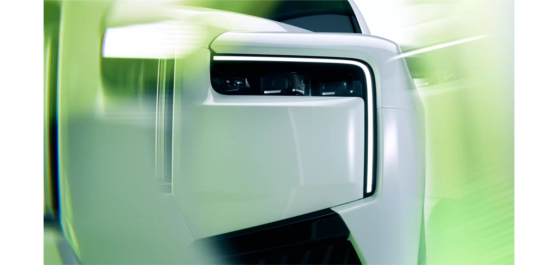 Rolls-Royce Black Badge Cullinan headlight and daytime running light detail